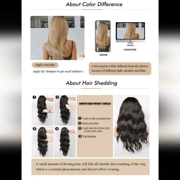 NEW FASHION WAVY SYNTHETIC HAIR WIG - Picture 5 of 6